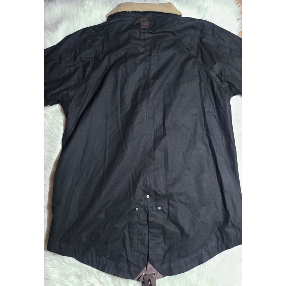 Free People Black Utility Jacket with Cream Lining - Picture 8 of 14